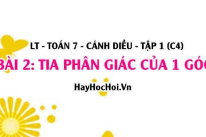 Khái niệm Tia phân giác của một góc là gì, cách vẽ tia phân giác của 1 góc? Toán 7 bài 2 cd1c4